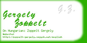 gergely zoppelt business card